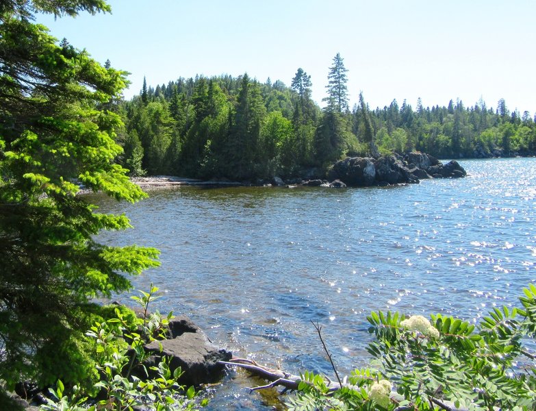 Huginnin Cove from the East Huginnin Cove Trail.