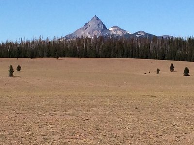 Mount Thielsen from Pumice Desert.