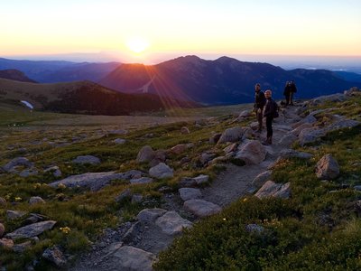 Sunrise on Keyhole Route.
