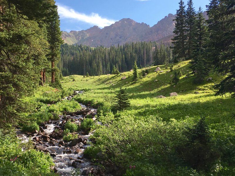 The Gore range behind Deluge Creek.