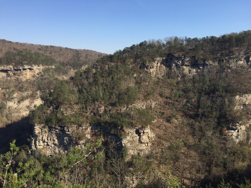 The remarkable Cloudland Canyon in Winter from one of the numerous overlooks on the West Rim Trail.