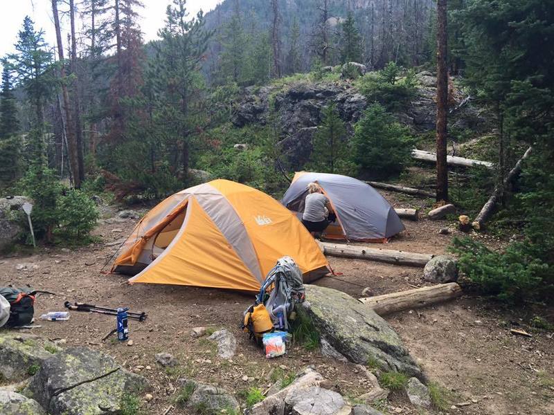 Twinberry campsite. First night on North Inlet Trail - doing the 30 mile loop.