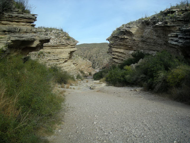 Heading along the Ernst Tinaja Canyon. with permission from eliot_garvin