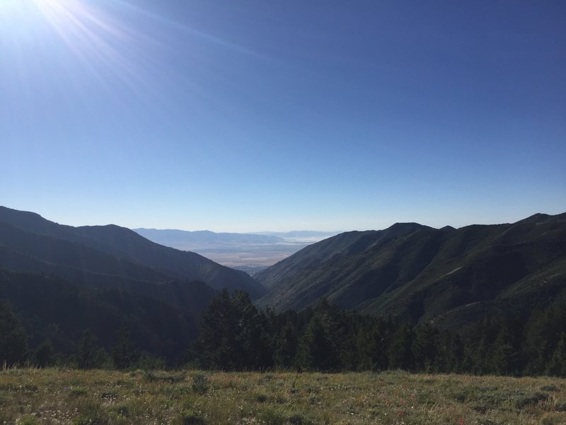 View from meadow to the Tooele Valley.