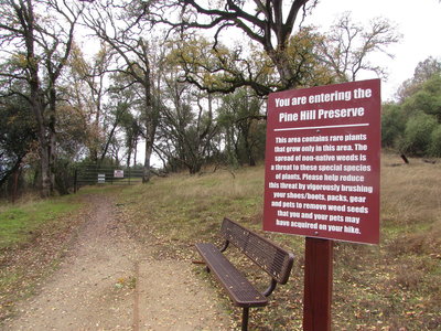Pine Hill Preserve sign.
