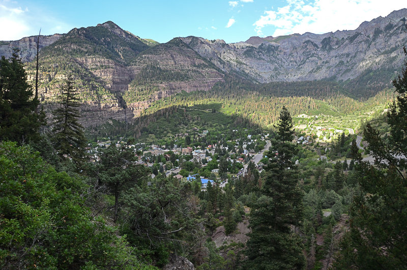 From Perimeter Trail, overlooking Ouray.