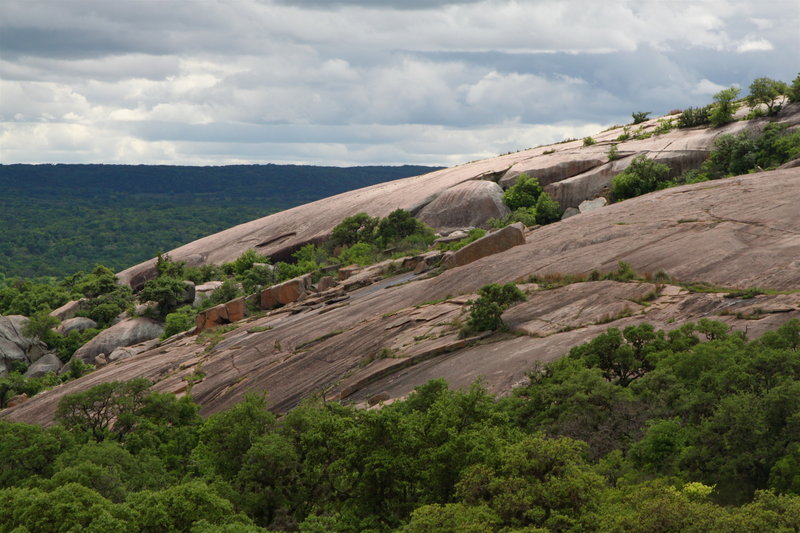 Sloping flanks of Enchanted Rock