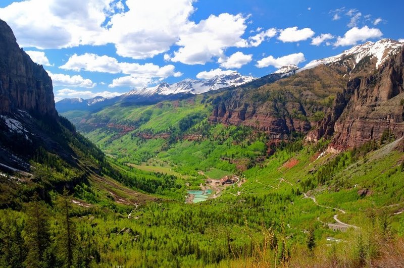 Telluride Box Canyon (westward view).