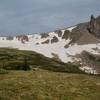 Had to do a nice climb over the cornice at Devils Thumb Pass on July 1st, 2006.