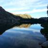 Kelly Lake as the sun is going down.