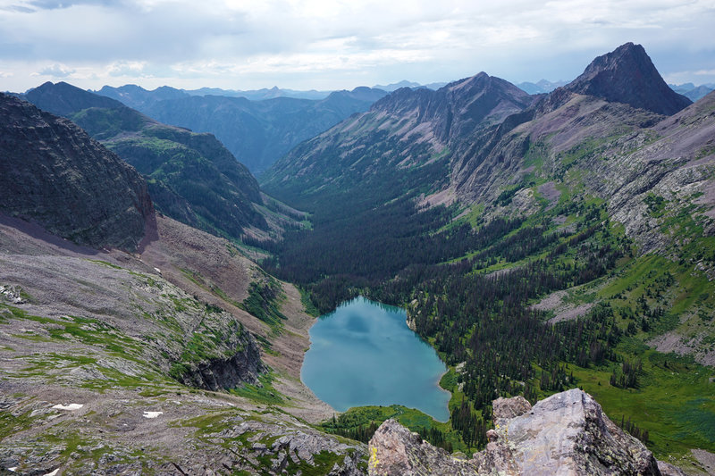 Balsam Lake from a nearby summit.