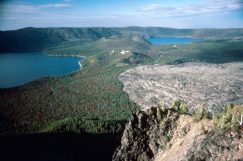 Paulina (left) and East Lake (right) from Paulina Peak.