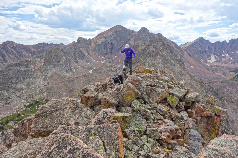 Exploring the nearby ridge extension between South Rock Creek and North Rock Creek.