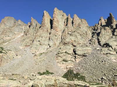 The Sharks Teeth near Sky Pond in Rocky Mountain National Park
