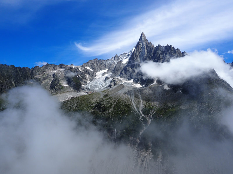 Aiguille du Dru taken from above Montenvers, Chamonix, France