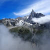 Aiguille du Dru taken from above Montenvers, Chamonix, France