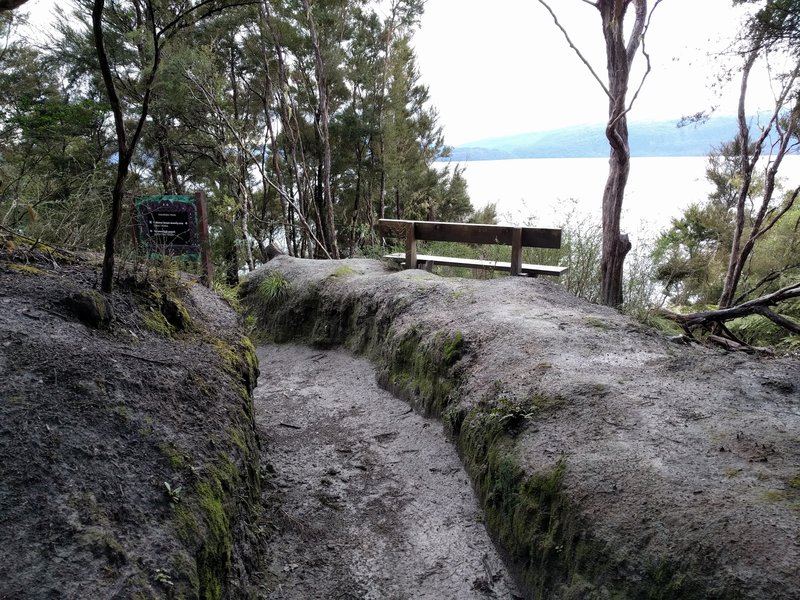 Lookout for the benched trail. :)