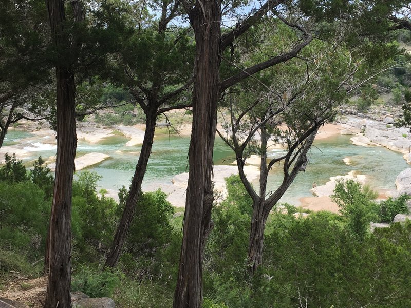 Pedernales Falls from the scenic outlook.