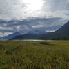 Looking towards Anderson glacier from the gold Creek Meadow