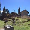 Church and graveyard of Santo Stefano / Chiesa e cimitero di Santo Stefano.