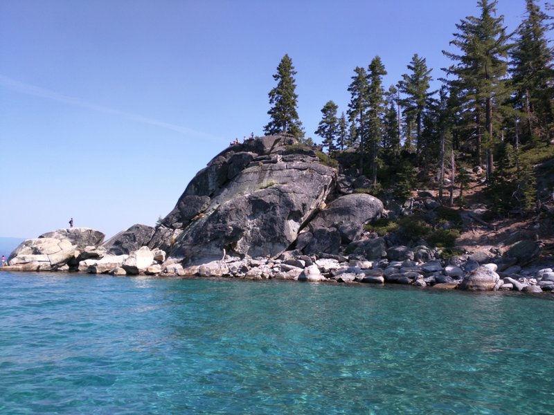 The crystal clear waters of Rubicon Bay, Lake Tahoe.