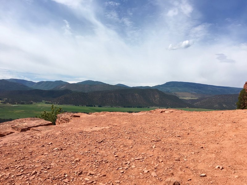 View about 75 percent up the trail.