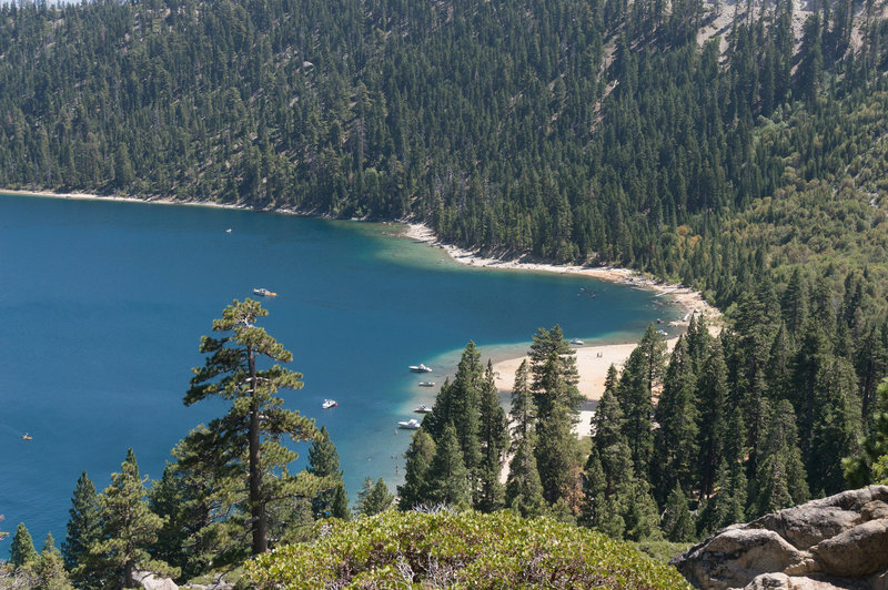 The head of Emerald Bay.