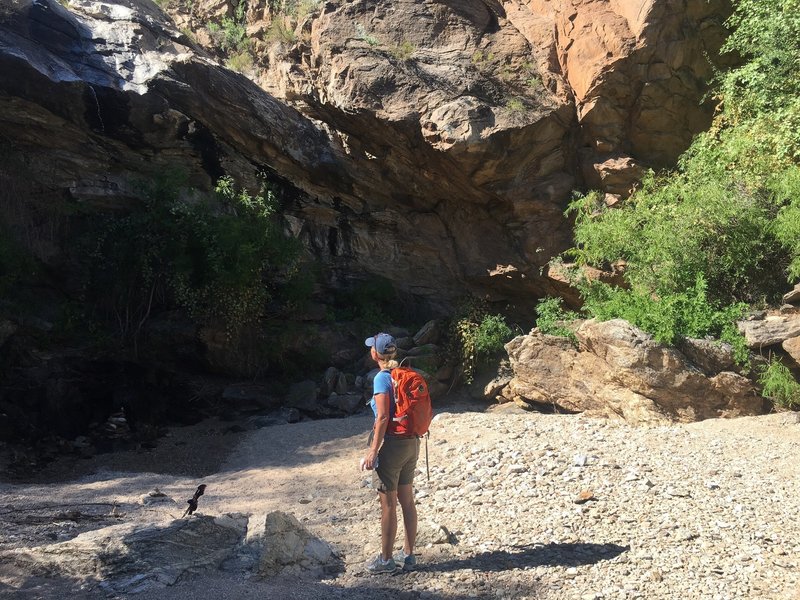 A wonderful place to relax and enjoy your day on the trail. You can see the amount of water that can be in there at times.