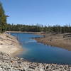 Low waters of Cascade Lakes as seen from the earthen dam. with permission from George Lamson