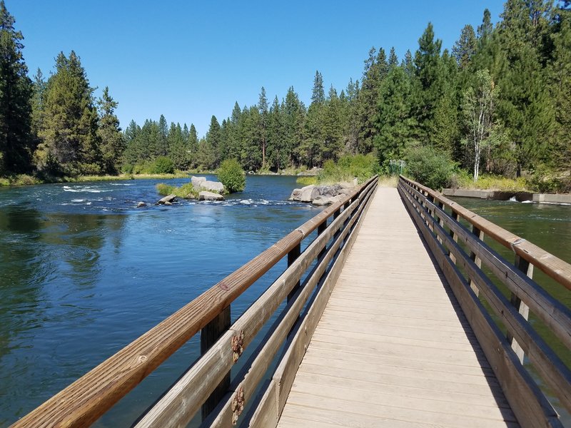 Bridges and walkways get you close to the river!