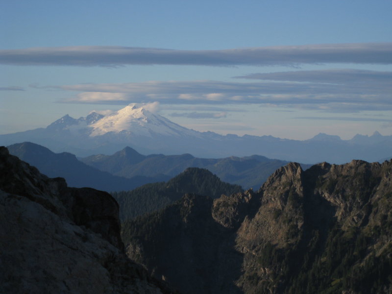 View of Mt. Baker from Tin Can Gap Trail.