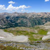 Looking down on the trail back to camp.