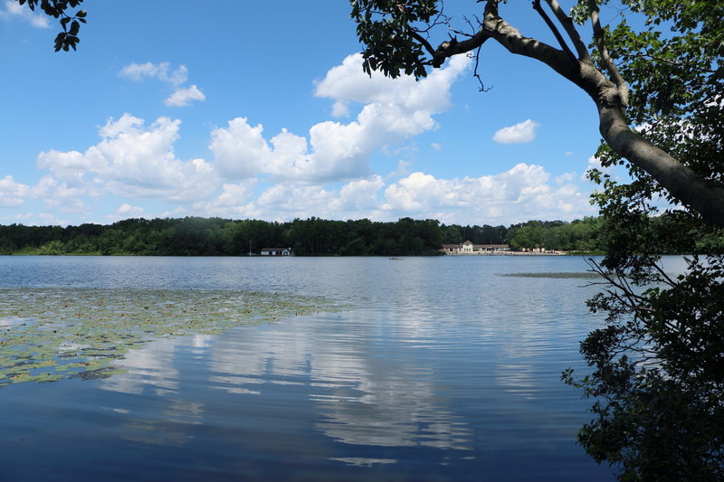 The view from across the swimming area.