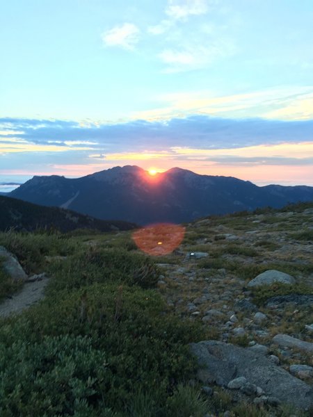 Chasm Lake Trail- sunrise