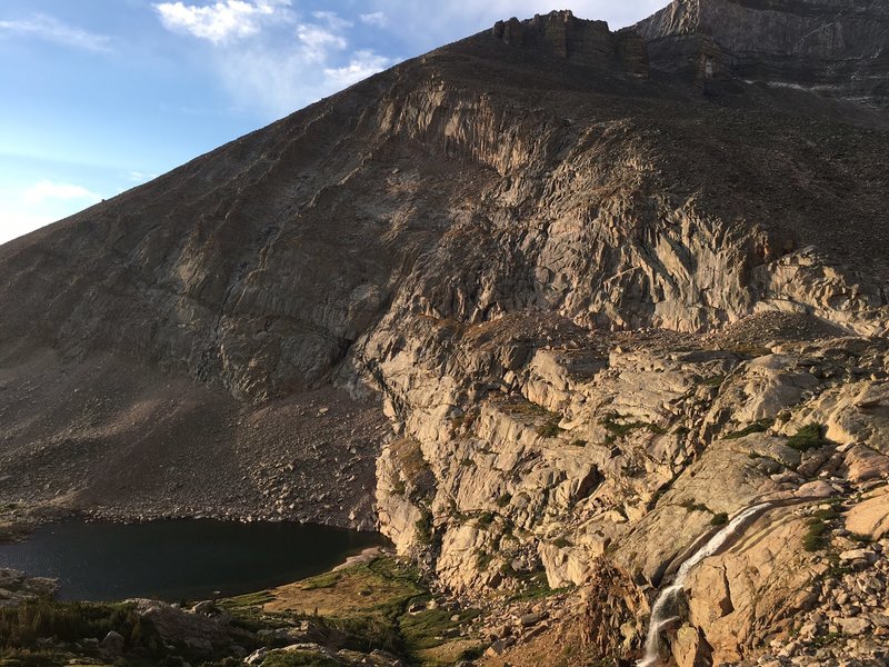 Chasm Lake Trail- Peacock Lake and Falls