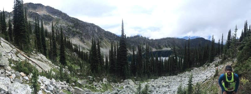 Grinding up to Jade Pass.