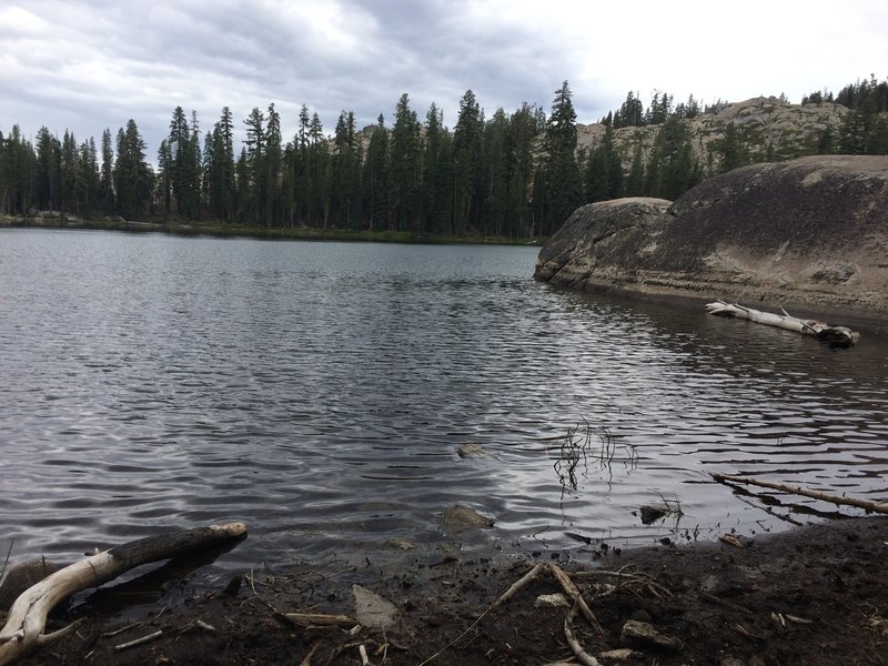 Nice stop for lunch at Lower Lola Montez Lake.