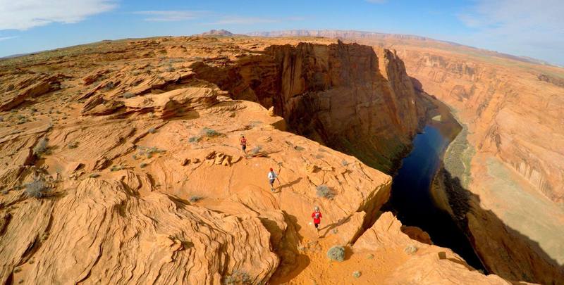 High, high above the Colorado River!