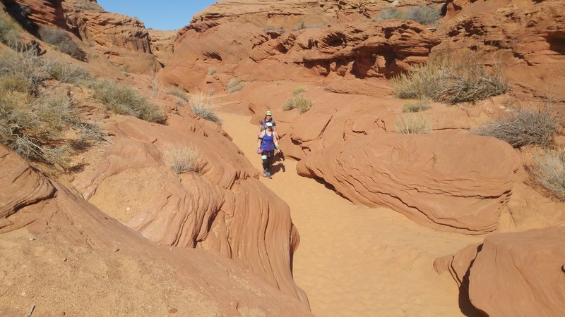 Leaving Waterholes Canyon.