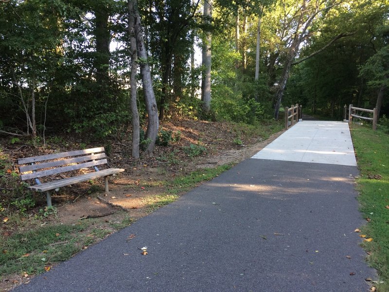 Bridge and bench.