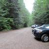 Burnt Lake Trailhead parking is limited. Photo by Chris Herndon.