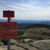 Summit marker sign.