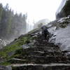 Start of the Mist Trail, just beneath Vernal Falls.