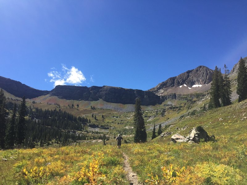 Afley Peak is the light at the end of the tunnel as you near the final ascent to Blue Lake.