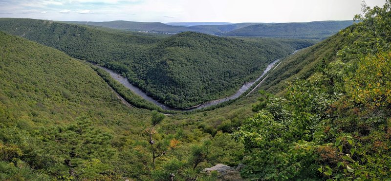 Panoramic of Lehigh Gorge