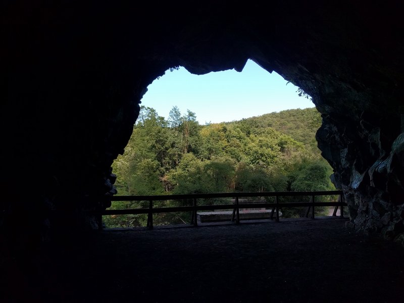 The view from an old tunnel.