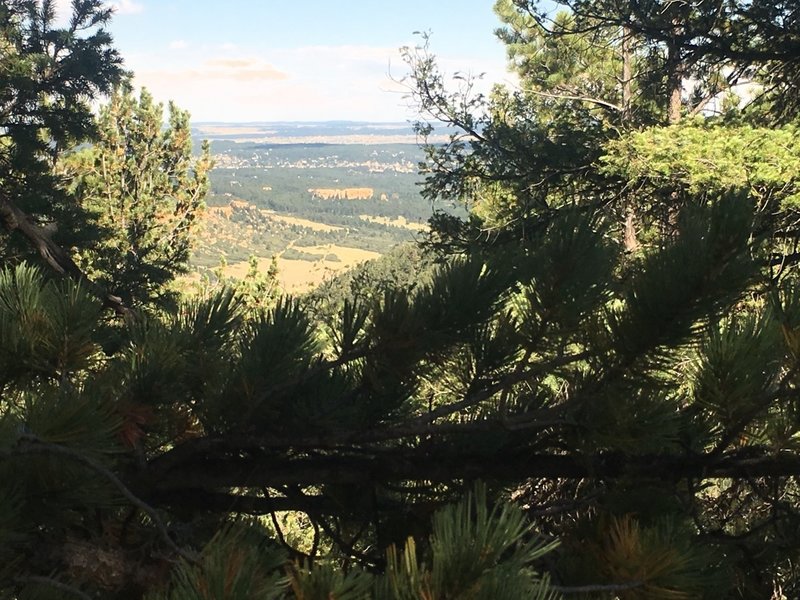 View to the east from overlook