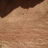 Though light, you can still see the petroglyphs.