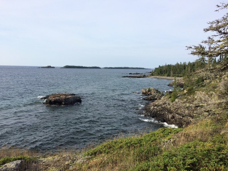 The view out to Scovalle Point.