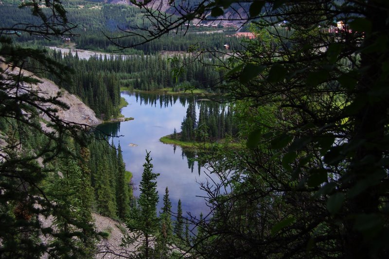 Peering down over Horseshoe Lake. with permission from Rumiana Koynova-Tenchova